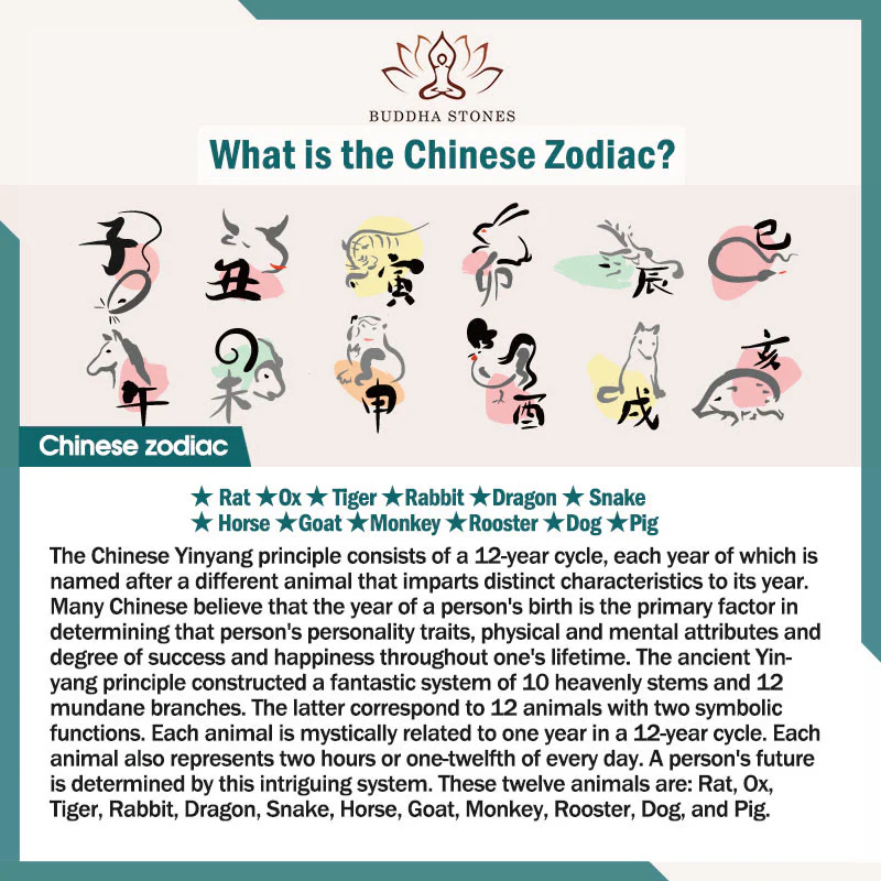 Buddha Stones Naszyjnik z chińskim znakiem zodiaku, narodzinami Buddy, cynobrowym błogosławieństwem - Image 3