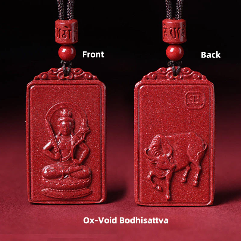 Buddha Stones Naszyjnik z chińskim znakiem zodiaku, narodzinami Buddy, cynobrowym błogosławieństwem - Image 8