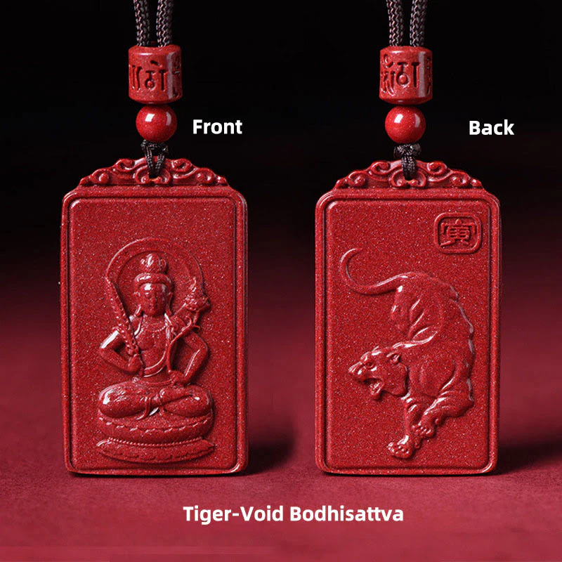 Buddha Stones Naszyjnik z chińskim znakiem zodiaku, narodzinami Buddy, cynobrowym błogosławieństwem - Image 9