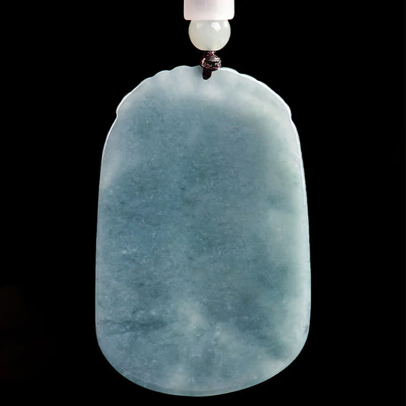 Buddha Stones Naszyjnik z podwójną liną z naturalnego jadeitu z motywem ryby Koi, symbolizujący dobrobyt - Image 4