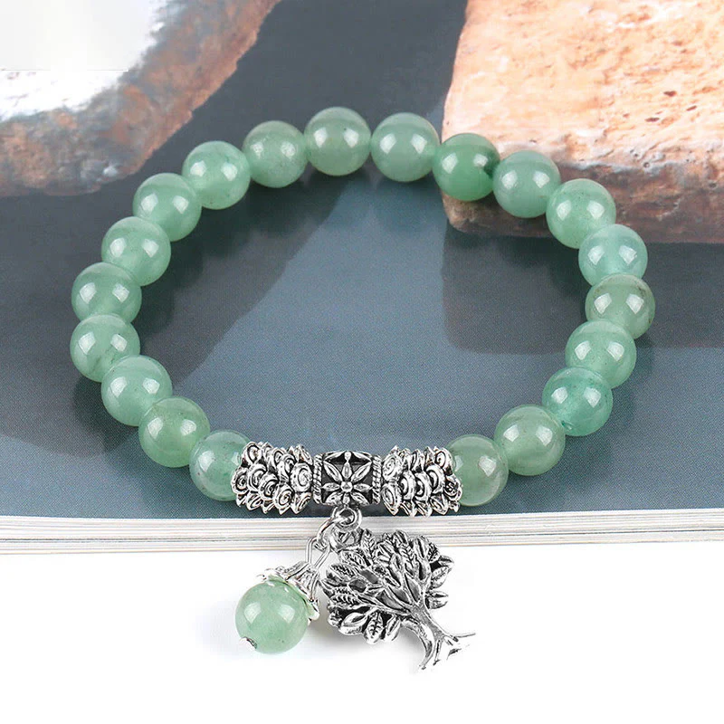 Buddha Stones Naturalne Kamień Szlachetny Drzewo Życia Szczęśliwy Talizman Bransoletka Elastyczna - Image 13