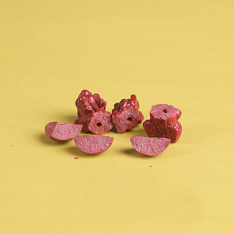 Buddha Stones Naturalne Podwójne PiXiu Cinnabar Om Mani Padme Hum Bogactwo Szczęście Koralikowa Bransoletka - Image 4