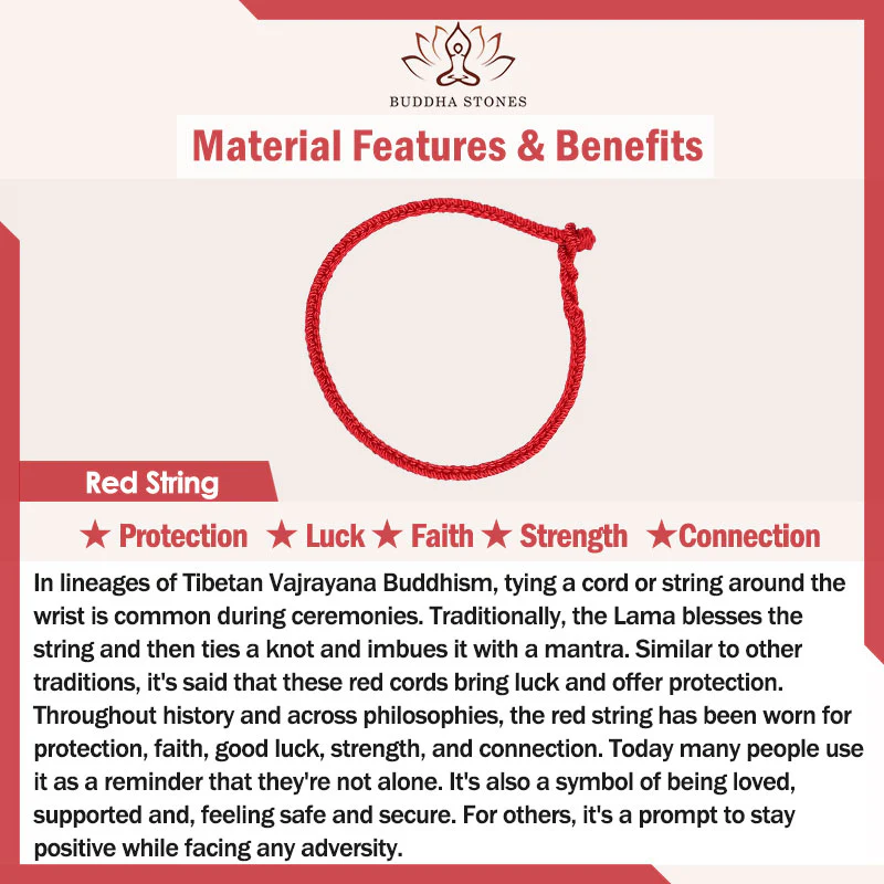 Buddha Stones Naturalny Czerwony Agat Chiński Zodiak Czerwony Sznurek Pleciony Ochrona Szczęścia Bransoletka - Image 9
