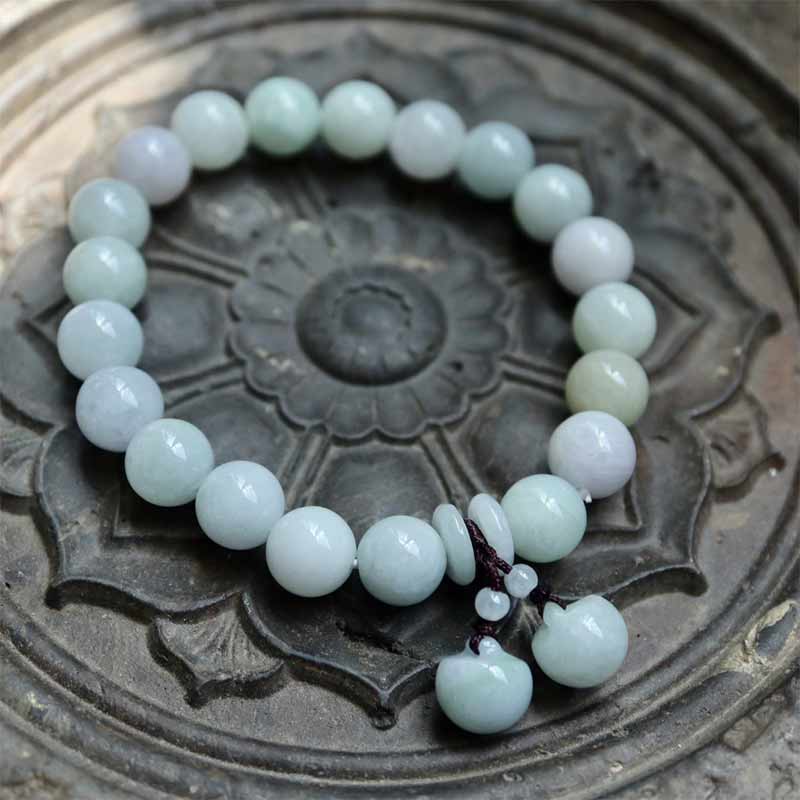 Buddha Stones Naturalny Jadeit Pi Xiu Budda Tykwa Jabłko Bransoletka Sukcesu - Image 9