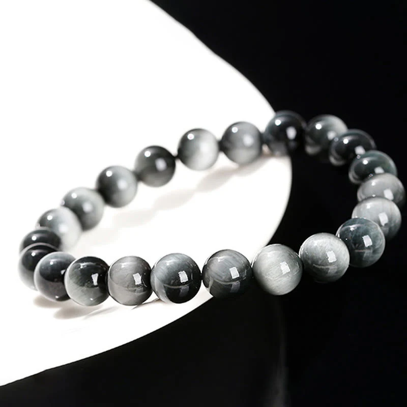 Buddha Stones Naturalny Orle Oko Kamień Odwaga Pozytywna Bransoletka - Image 11