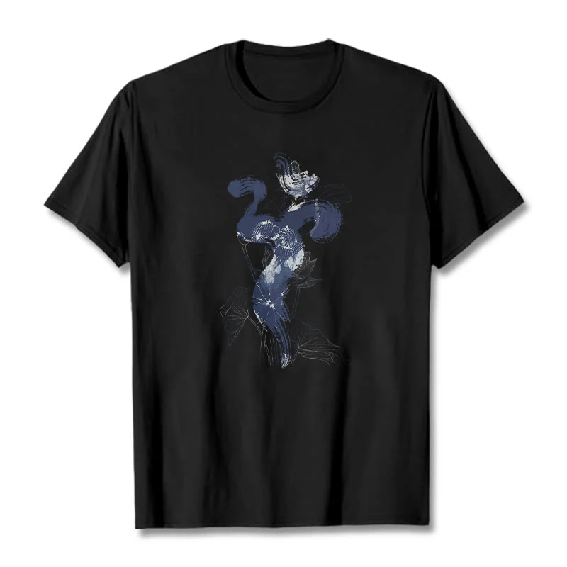 Buddha Stones OM Kwiat Lotosu Tło Bawełniana Koszulka T-shirt - Image 5