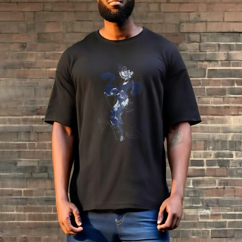 Buddha Stones OM Kwiat Lotosu Tło Bawełniana Koszulka T-shirt - Image 8