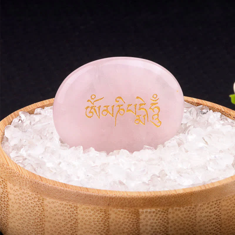 Buddha Stones Om Mani Padme Hum Ametyst Tygrysie Oko Kamień Kryształowy Dekoracja Palmowa 35*45mm - Image 28