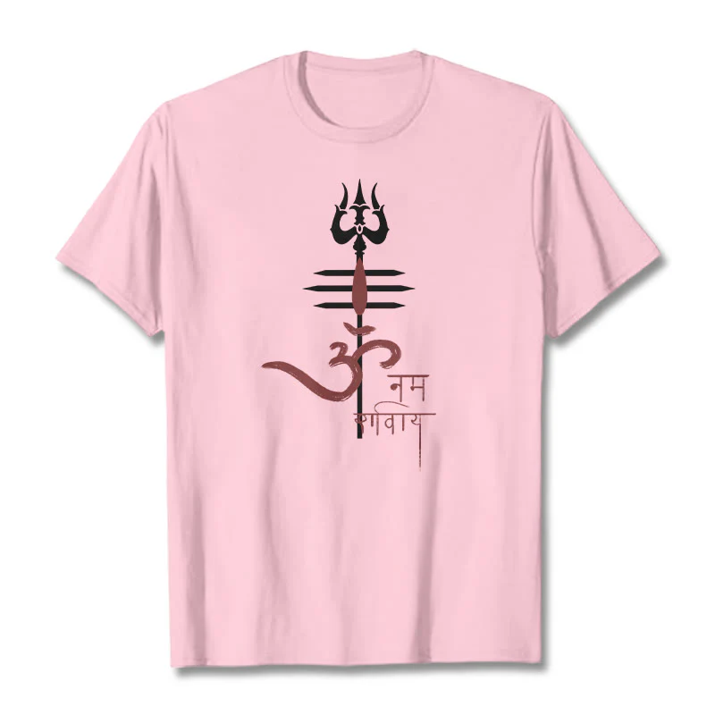 Buddha Stones OM NAMAH SHIVAYA Trójząb bawełniany T-shirt - Image 17