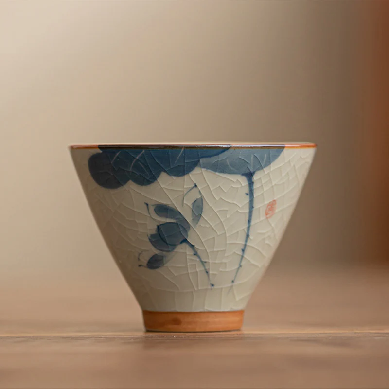 Buddha Stones Persimmon Boat Koi Fish Lotus Ceramiczny kubek do herbaty Kung Fu 50ml - Image 16