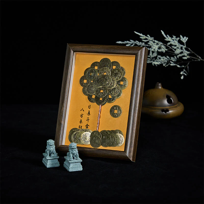 Buddha Stones Pięciu Cesarzy, Drzewo Przyciągają Fortunę, Ochrona Ramki Na Zdjęcia, Ozdoba Wystrój Domu - Image 3