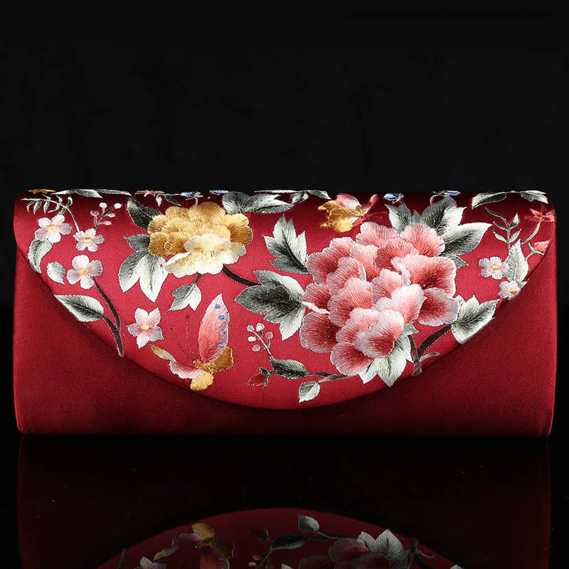 Buddha Stones Piwonia Tulipan Su Haft Ślub Zakupy Torebka Torebka Torebka Crossbody - Image 18
