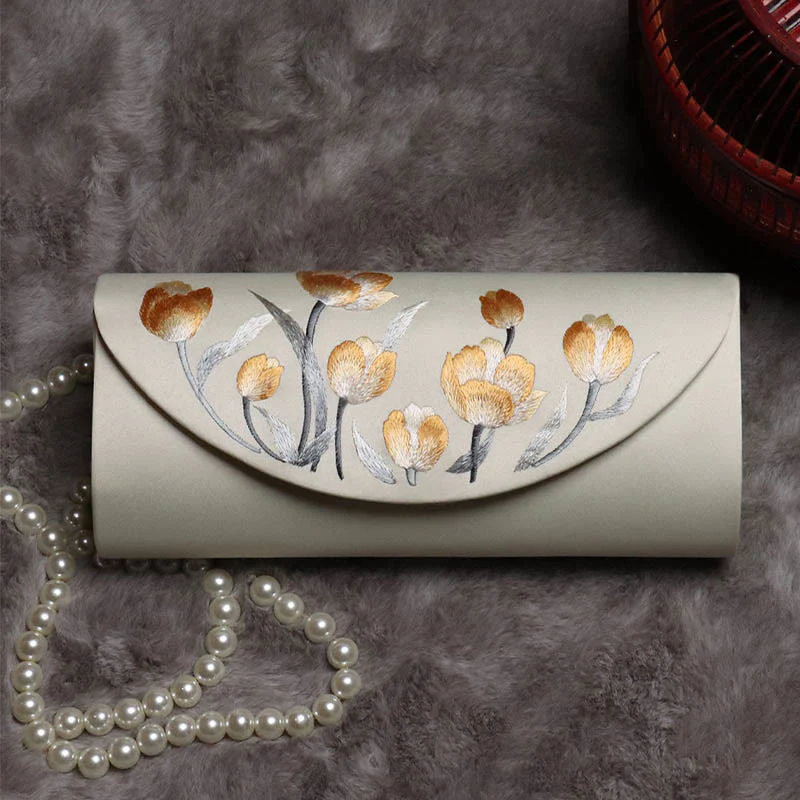 Buddha Stones Piwonia Tulipan Su Haft Ślub Zakupy Torebka Torebka Torebka Crossbody - Image 21