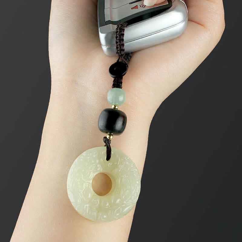 Buddha Stones PiXiu Jadeit Klamra Pokoju Obfitość Bogactwo Brelok - Image 3