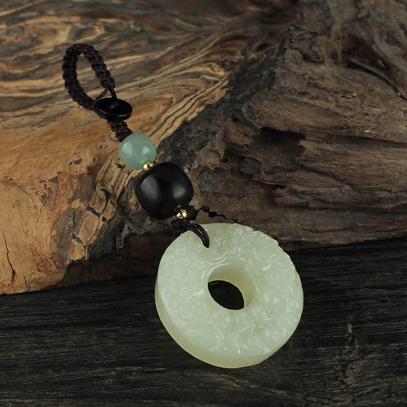 Buddha Stones PiXiu Jadeit Klamra Pokoju Obfitość Bogactwo Brelok - Image 5
