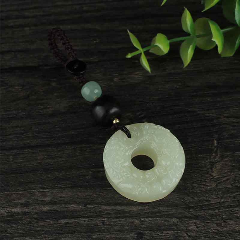Buddha Stones PiXiu Jadeit Klamra Pokoju Obfitość Bogactwo Brelok - Image 7