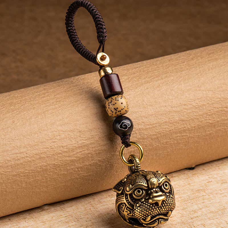 Buddha Stones PiXiu Wealth Miedziany Brelok do Kluczy - Image 3
