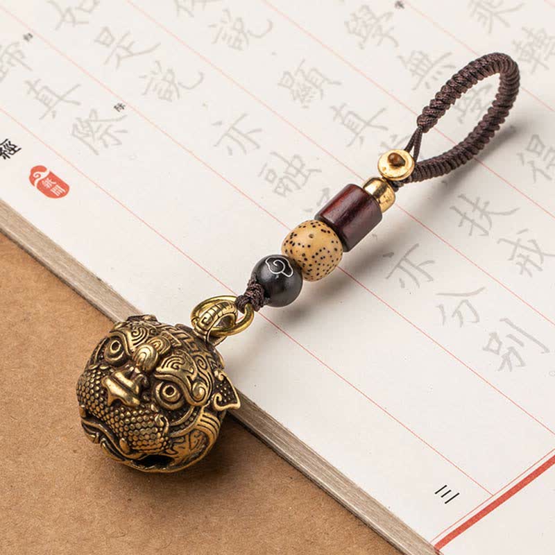 Buddha Stones PiXiu Wealth Miedziany Brelok do Kluczy - Image 4