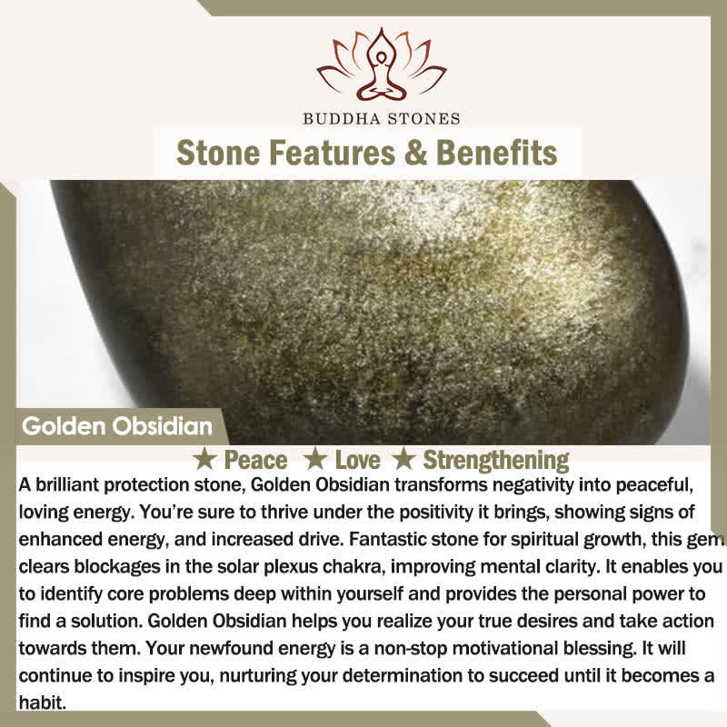 Buddha Stones pochłaniające negatywne energie, zestaw obsydianowy - Image 16
