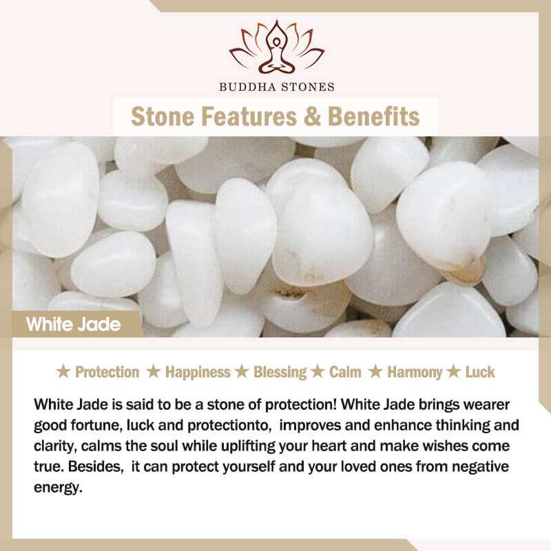 Buddha Stones Pomyślny Feng Shui Worek Pieniędzy Naszyjnik Z Jadeitu - Image 3