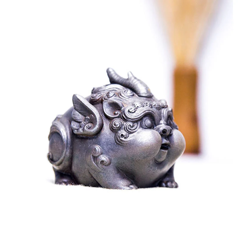 Buddha Stones Ręcznie Bogactwo PiXiu Żelazo Proszek Rdza Odlew Żywicy Statua Dekoracja Domu - Image 17