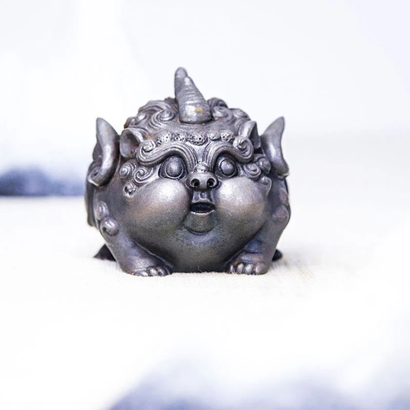 Buddha Stones Ręcznie Bogactwo PiXiu Żelazo Proszek Rdza Odlew Żywicy Statua Dekoracja Domu - Image 22
