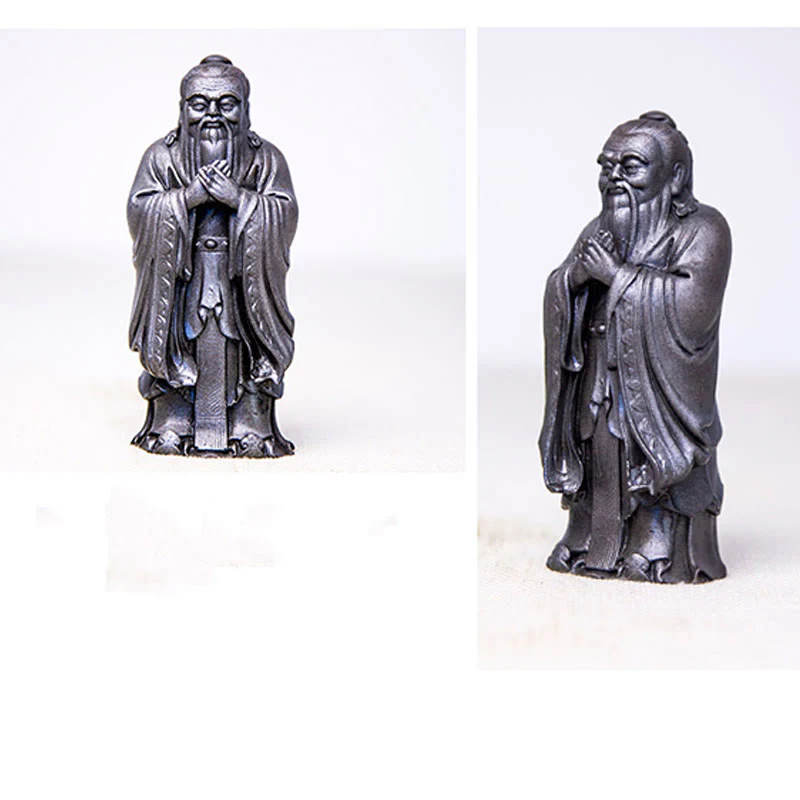Buddha Stones Ręcznie Konfucjusz Żelazo Proszek Rdza Odlew Żywicy Statua Dekoracja Domu - Image 28