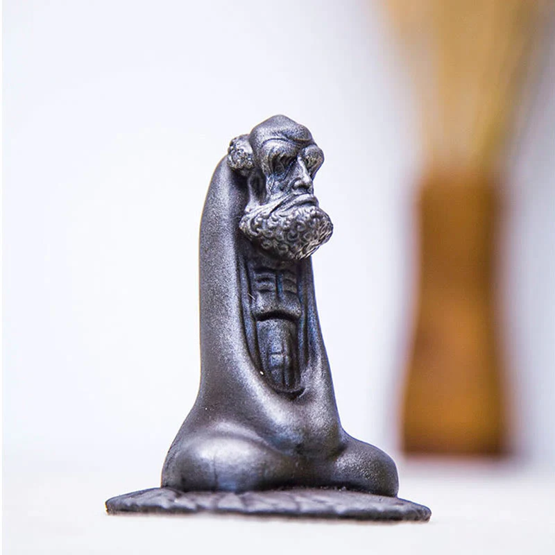 Buddha Stones Ręcznie Robione Bodhidharma Żelazo Proszek Rdza Odlew Żywicy Statua Dekoracja Domu - Image 20