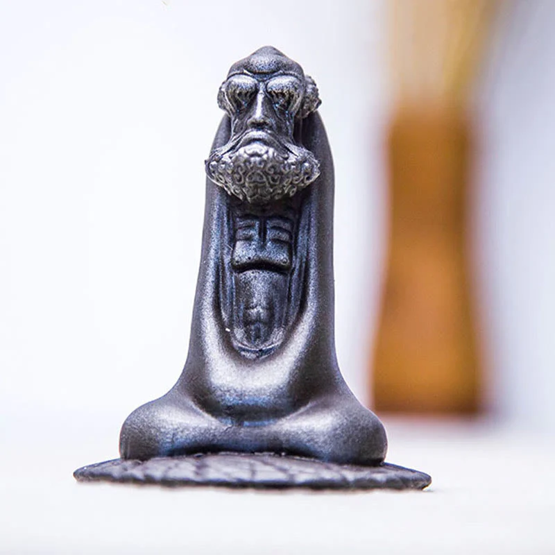 Buddha Stones Ręcznie Robione Bodhidharma Żelazo Proszek Rdza Odlew Żywicy Statua Dekoracja Domu - Image 21