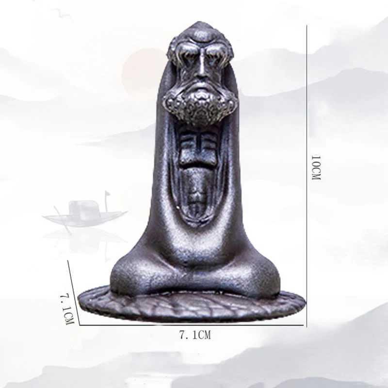 Buddha Stones Ręcznie Robione Bodhidharma Żelazo Proszek Rdza Odlew Żywicy Statua Dekoracja Domu - Image 28