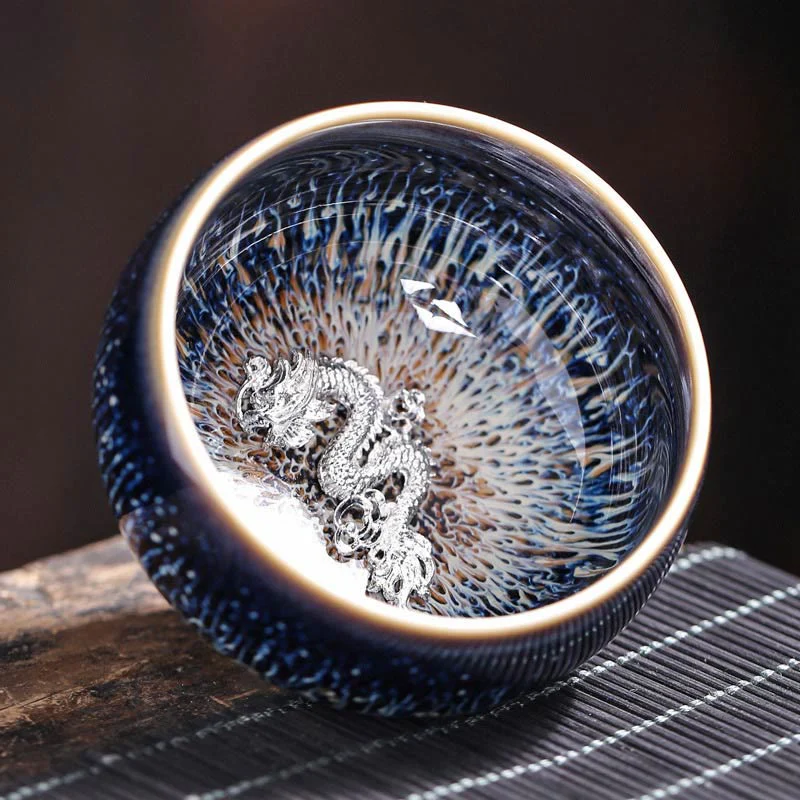 Buddha Stones ręcznie robione chińskie Jianzhan Koi Fish Lotus Dragon Phoenix 12 chińskich zodiaków Ceramiczny kubek do herbaty Kung Fu 70ml - Image 11