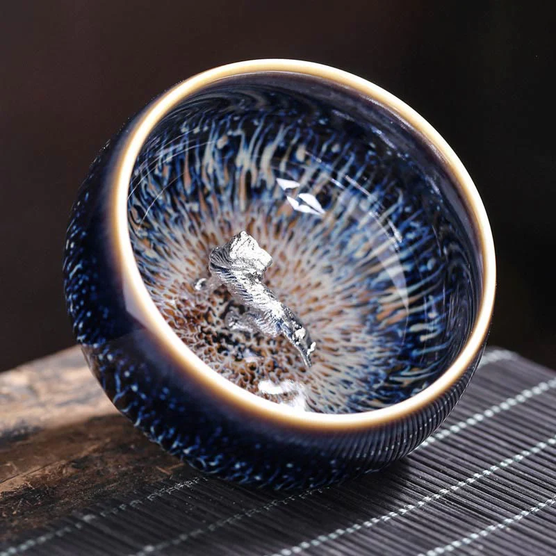 Buddha Stones ręcznie robione chińskie Jianzhan Koi Fish Lotus Dragon Phoenix 12 chińskich zodiaków Ceramiczny kubek do herbaty Kung Fu 70ml - Image 18