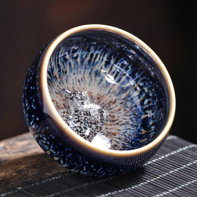 Buddha Stones ręcznie robione chińskie Jianzhan Koi Fish Lotus Dragon Phoenix 12 chińskich zodiaków Ceramiczny kubek do herbaty Kung Fu 70ml - Image 22