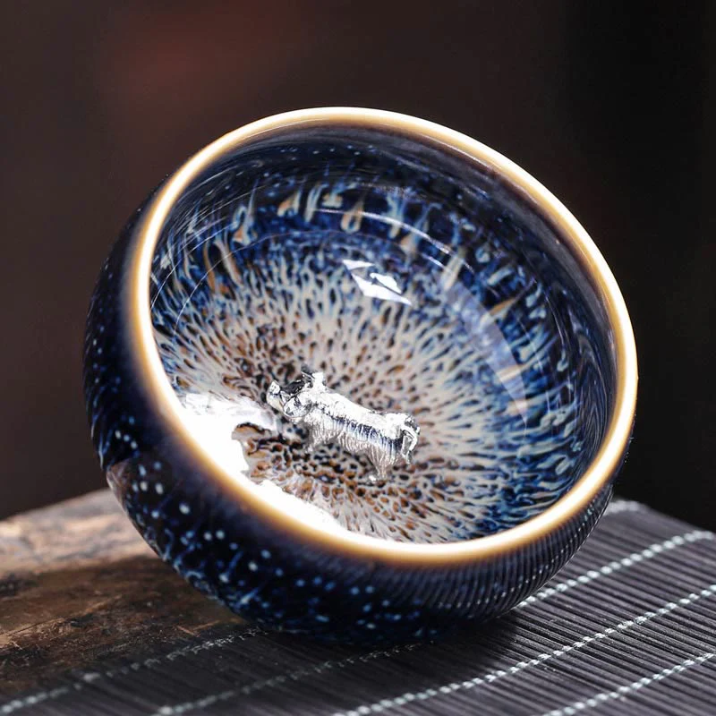 Buddha Stones ręcznie robione chińskie Jianzhan Koi Fish Lotus Dragon Phoenix 12 chińskich zodiaków Ceramiczny kubek do herbaty Kung Fu 70ml - Image 27