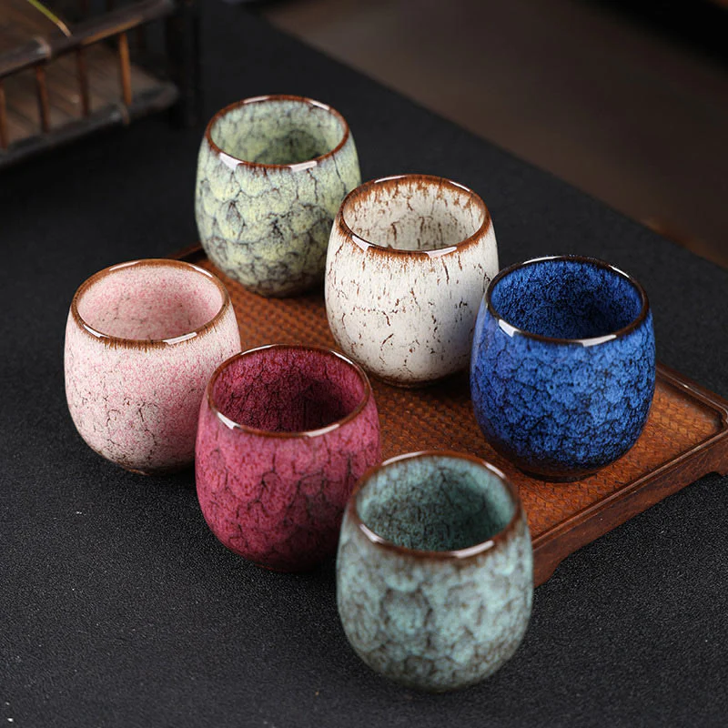 Buddha Stones ręcznie robione małe chińskie Jianzhan Kiln Change Ceramic Tea Cup Kung Fu Tea Cup 150ml - Image 19