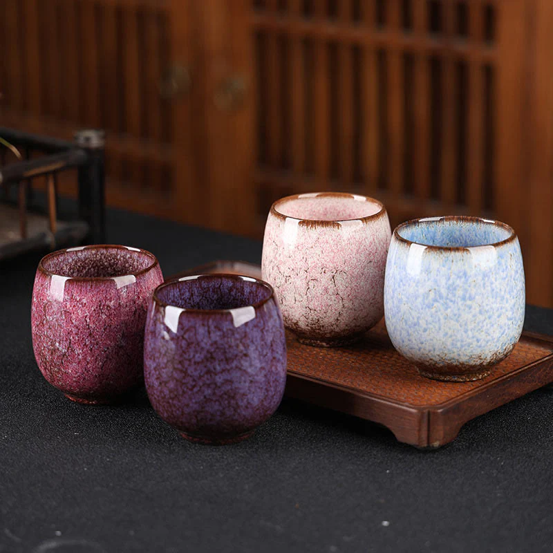 Buddha Stones ręcznie robione małe chińskie Jianzhan Kiln Change Ceramic Tea Cup Kung Fu Tea Cup 150ml - Image 21