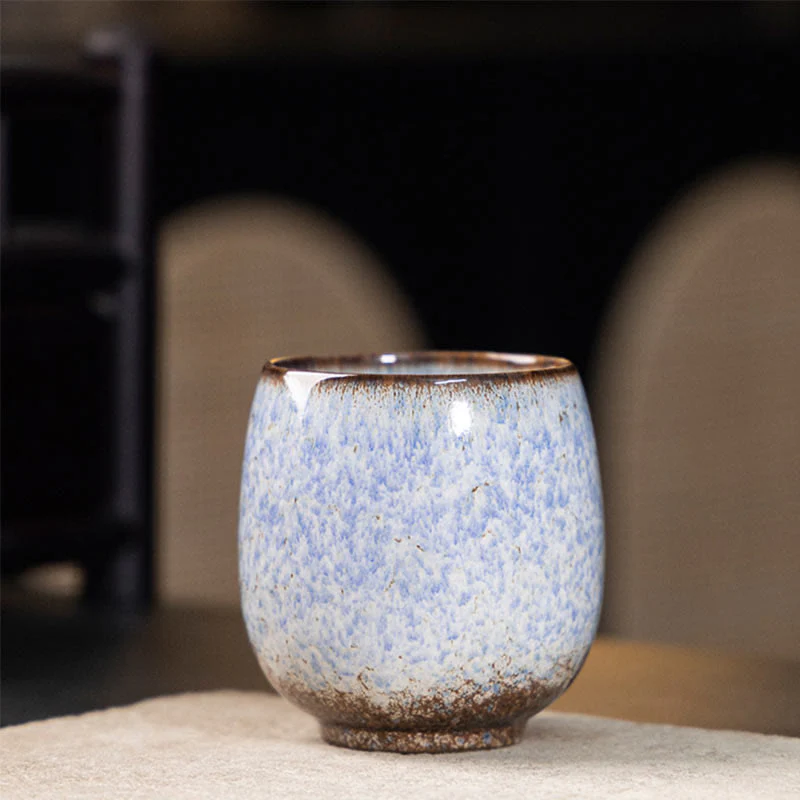 Buddha Stones ręcznie robione małe chińskie Jianzhan Kiln Change Ceramic Tea Cup Kung Fu Tea Cup 150ml - Image 8