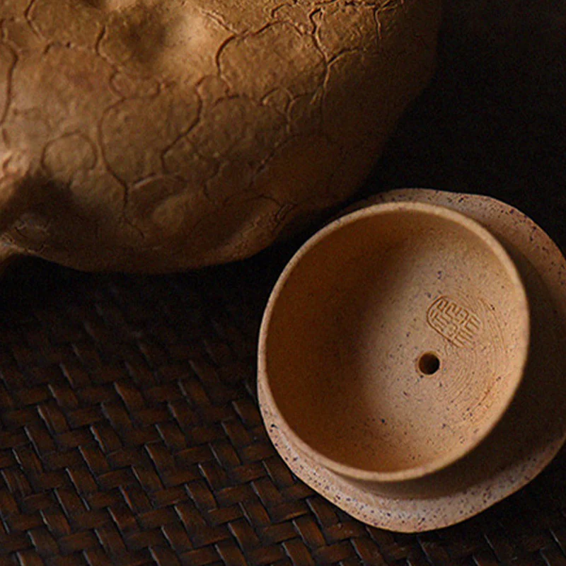 Buddha Stones ręcznie robione Vintage Tree Texture Fioletowa glina Kung Fu Teapot 220ml - Image 12