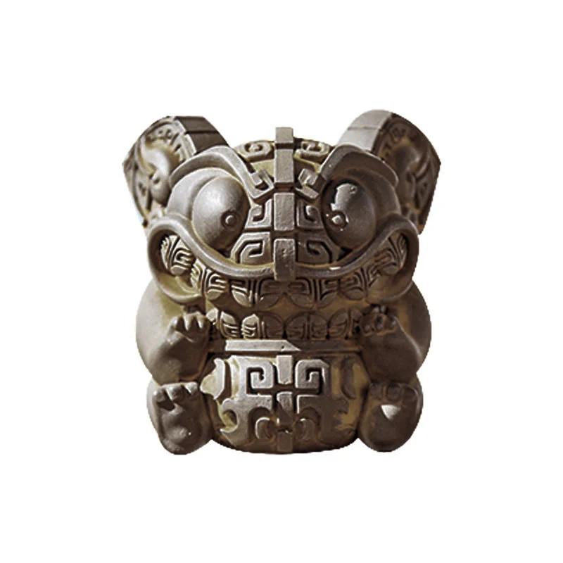 Buddha Stones ręcznie robione, złoto, połykająca bestia, proszek żelaza, odlew z żywicy, dekoracja domu - Image 16