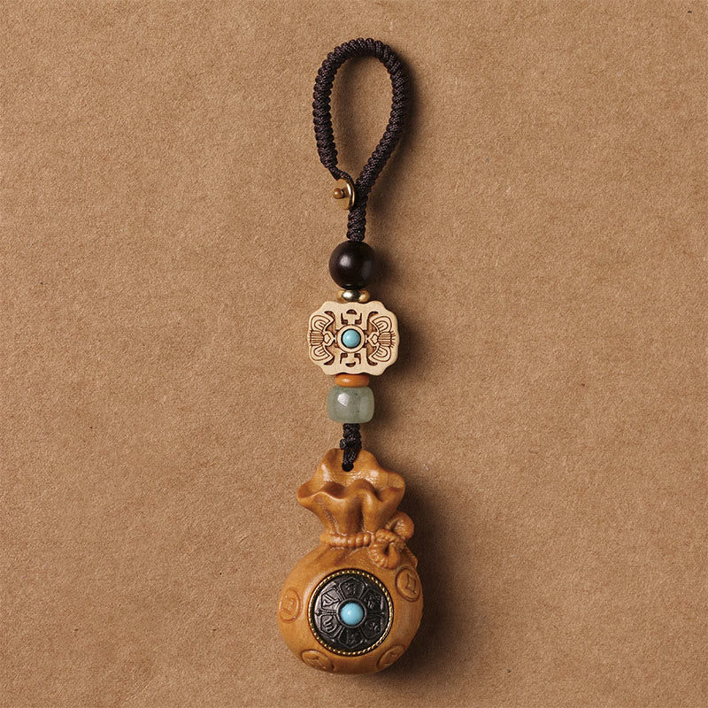Buddha Stones Sandałowe Małe Liście Czerwone Drzewo Sandałowe Zielone Drzewo Sandałowe Om Mani Padme Hum Spokojny Brelok Telefon Wiszący Dekoracja - Image 14