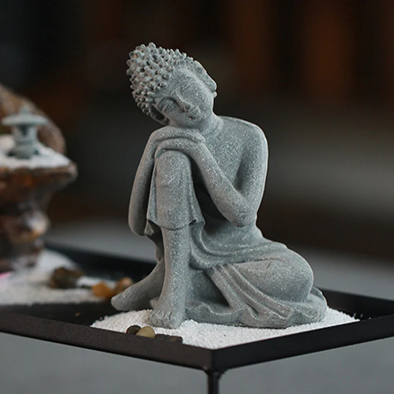 Buddha Stones Siedząca Medytacja Budda Błogosławieństwo Współczucie Dekoracja - Image 17