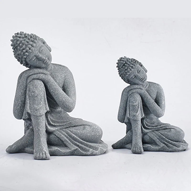 Buddha Stones Siedząca Medytacja Budda Błogosławieństwo Współczucie Dekoracja - Image 19