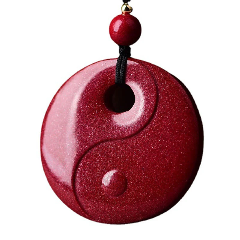 Buddha Stones Śmiejący się Budda Yin Yang Chiński Zodiak Tykwa Naturalny Cynober Błogosławieństwo Naszyjnik Wisiorek - Image 14