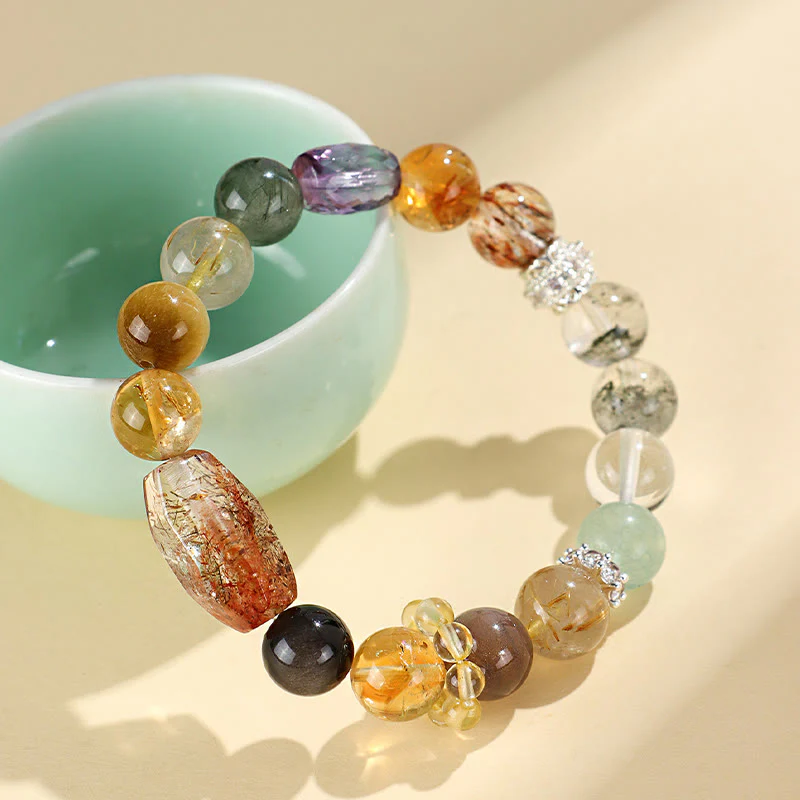 Buddha Stones Super Seven Crystal Topaz Obsidian Tiger Eye Positivity - Image 11