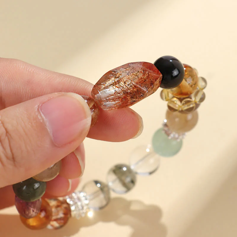 Buddha Stones Super Seven Crystal Topaz Obsidian Tiger Eye Positivity - Image 13