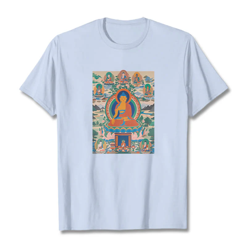 Buddha Stones Sutra Buddy Medycyny Przekształcona w Sztukę Koszulka T-shirt - Image 10