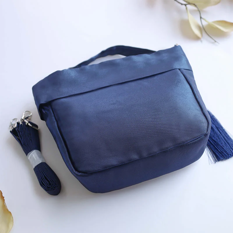 Buddha Stones Suzhou Haft Kamelia Magnolia Piwonia Lotos Jedwabna Torba Torebka Crossbody Torba na Ramię Torebka - Image 5