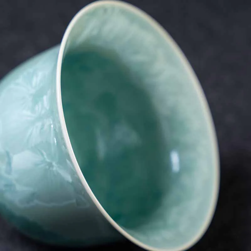 Buddha Stones Tradycyjny Szkliwo Ceramiczny Gaiwan Sancai Filiżanka Kung Fu Filiżanka I Spodek Z Pokrywką 180 ml - Image 6