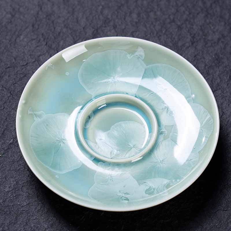 Buddha Stones Tradycyjny Szkliwo Ceramiczny Gaiwan Sancai Filiżanka Kung Fu Filiżanka I Spodek Z Pokrywką 180 ml - Image 7