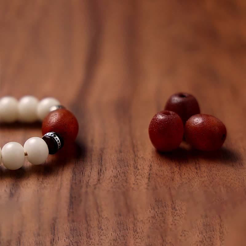 Buddha Stones Tybet 108 Mala Koraliki Bodhi Seed Bagua Vajra Dzi Koralik Szary Agat Bogactwo Bransoletka - Image 6